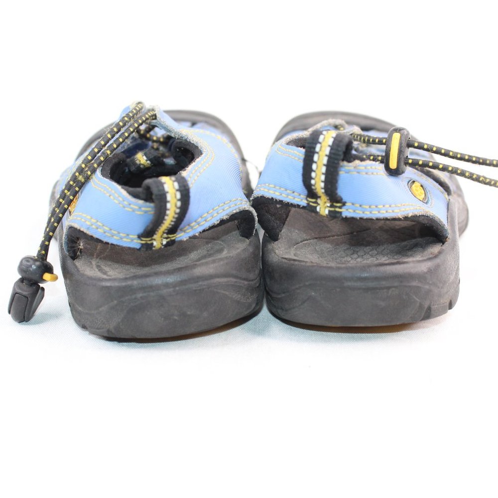 KEEN Hiking Trail Outdoor Waterproof Blue Fabric Strap Toggle Sandal #124 - Picture 6 of 9